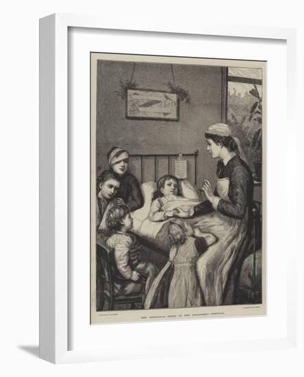 The Christmas Story in the Children's Hospital-Henry Robert Robertson-Framed Giclee Print