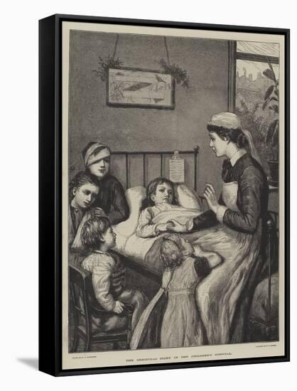 The Christmas Story in the Children's Hospital-Henry Robert Robertson-Framed Stretched Canvas