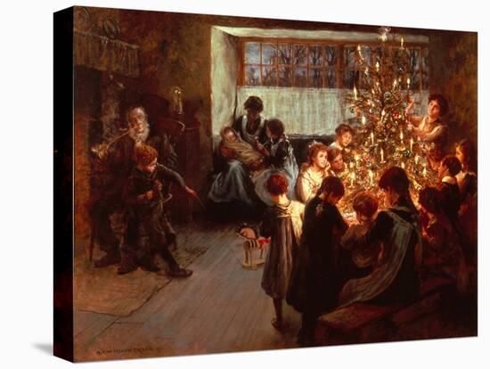The Christmas Tree-Albert Chevallier Tayler-Stretched Canvas