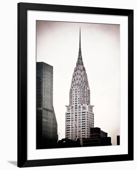 The Chrysler Building, Art Deco Style Skyscraper in NYC, Turtle Bay, Manhattan, US, White Frame-Philippe Hugonnard-Framed Art Print