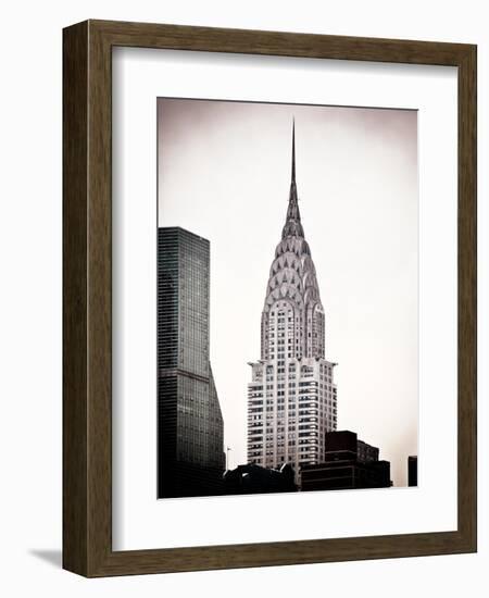 The Chrysler Building, Art Deco Style Skyscraper in NYC, Turtle Bay, Manhattan, US, White Frame-Philippe Hugonnard-Framed Art Print