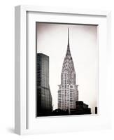 The Chrysler Building, Art Deco Style Skyscraper in NYC, Turtle Bay, Manhattan, US, White Frame-Philippe Hugonnard-Framed Art Print