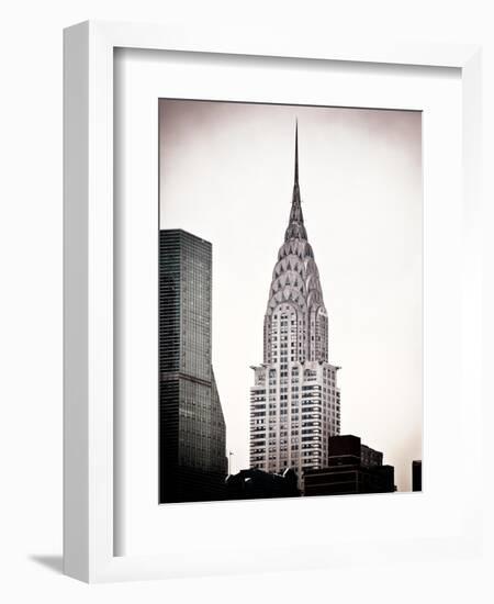 The Chrysler Building, Art Deco Style Skyscraper in NYC, Turtle Bay, Manhattan, US, White Frame-Philippe Hugonnard-Framed Art Print