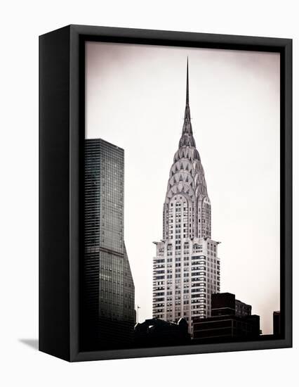 The Chrysler Building, Art Deco Style Skyscraper in NYC, Turtle Bay, Manhattan, US, White Frame-Philippe Hugonnard-Framed Stretched Canvas