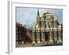 The Church and Campo of Santa Maria Zobenigo, Venice-Canaletto (Giovanni Antonio Canal)-Framed Giclee Print