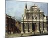 The Church and Campo of Santa Maria Zobenigo, Venice-Canaletto (Giovanni Antonio Canal)-Mounted Giclee Print