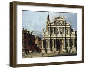 The Church and Campo of Santa Maria Zobenigo, Venice-Canaletto (Giovanni Antonio Canal)-Framed Giclee Print