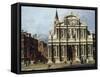 The Church and Campo of Santo Maria Zobenigo, Venice-Canaletto-Framed Stretched Canvas