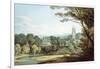 The Church and Castle at Tiverton, Devon-John White Abbott-Framed Giclee Print