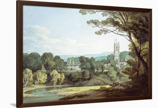 The Church and Castle at Tiverton, Devon-John White Abbott-Framed Giclee Print