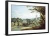 The Church and Castle at Tiverton, Devon-John White Abbott-Framed Giclee Print