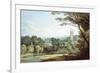 The Church and Castle at Tiverton, Devon-John White Abbott-Framed Giclee Print