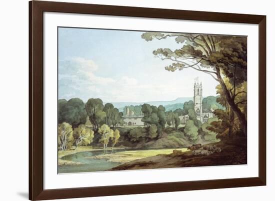 The Church and Castle at Tiverton, Devon-John White Abbott-Framed Giclee Print