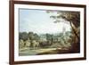 The Church and Castle at Tiverton, Devon-John White Abbott-Framed Giclee Print