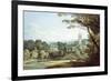 The Church and Castle at Tiverton, Devon-John White Abbott-Framed Giclee Print