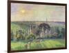 The Church and Farm of Eragny, 1895-Camille Pissarro-Framed Giclee Print