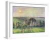 The Church and Farm of Eragny, 1895-Camille Pissarro-Framed Giclee Print