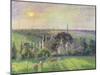 The Church and Farm of Eragny, 1895-Camille Pissarro-Mounted Giclee Print