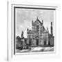 The Church and Piazza of Santa Croce Basilica, Florence, Italy, 1882-null-Framed Giclee Print