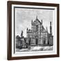 The Church and Piazza of Santa Croce Basilica, Florence, Italy, 1882-null-Framed Giclee Print