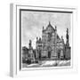 The Church and Piazza of Santa Croce Basilica, Florence, Italy, 1882-null-Framed Giclee Print