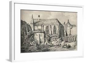 'The Church and the Cloister of the College of Cluny in 1824', 1915-Unknown-Framed Giclee Print