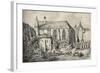 'The Church and the Cloister of the College of Cluny in 1824', 1915-Unknown-Framed Giclee Print