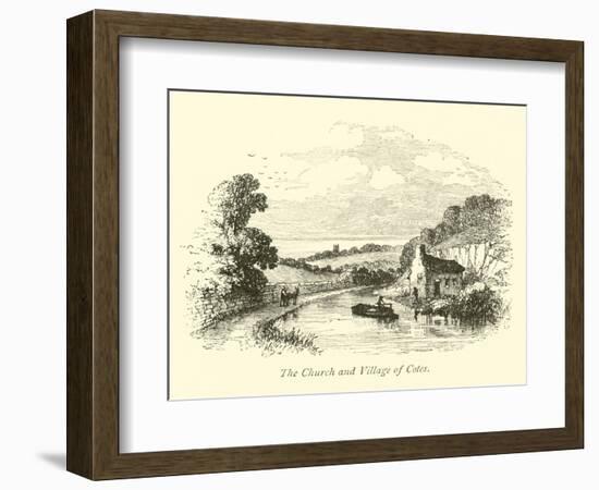 The Church and Village of Cotes-null-Framed Giclee Print