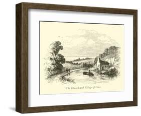 The Church and Village of Cotes-null-Framed Giclee Print