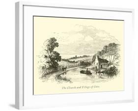 The Church and Village of Cotes-null-Framed Giclee Print