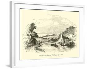 The Church and Village of Cotes-null-Framed Giclee Print