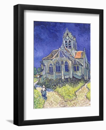 The Church at Auvers-Sur-Oise, 1890-Vincent van Gogh-Framed Premium Giclee Print