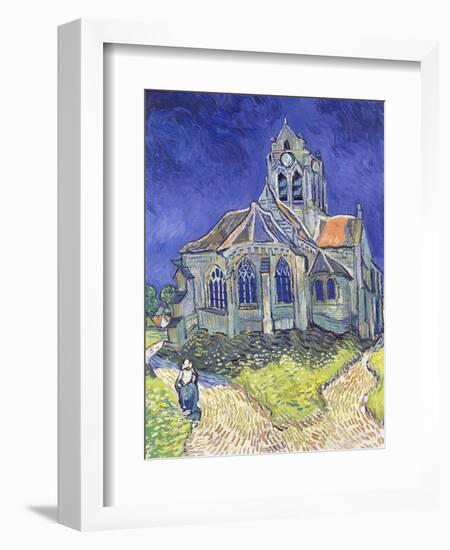 The Church at Auvers-Sur-Oise, 1890-Vincent van Gogh-Framed Premium Giclee Print