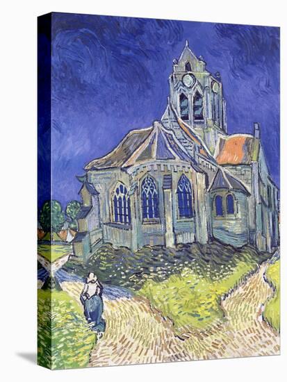 The Church at Auvers-Sur-Oise, 1890-Vincent van Gogh-Stretched Canvas