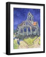 The Church at Auvers-Sur-Oise, 1890-Vincent van Gogh-Framed Giclee Print