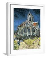 The Church at Auvers-Sur-Oise (L'Église D'Auvers-Sur-Oise, Vue Du Chevet)-Vincent van Gogh-Framed Art Print