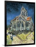 The Church at Auvers-Sur-Oise (L'Église D'Auvers-Sur-Oise, Vue Du Chevet)-Vincent van Gogh-Framed Art Print