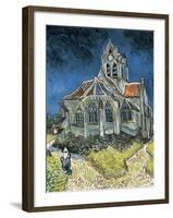 The Church at Auvers-Sur-Oise (L'Église D'Auvers-Sur-Oise, Vue Du Chevet)-Vincent van Gogh-Framed Art Print