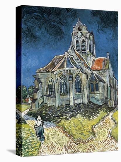 The Church at Auvers-Sur-Oise (L'Église D'Auvers-Sur-Oise, Vue Du Chevet)-Vincent van Gogh-Stretched Canvas