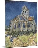 The Church at Auvers-Vincent van Gogh-Mounted Art Print