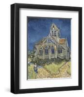 The Church at Auvers-Vincent van Gogh-Framed Giclee Print