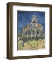 The Church at Auvers-Vincent van Gogh-Framed Giclee Print