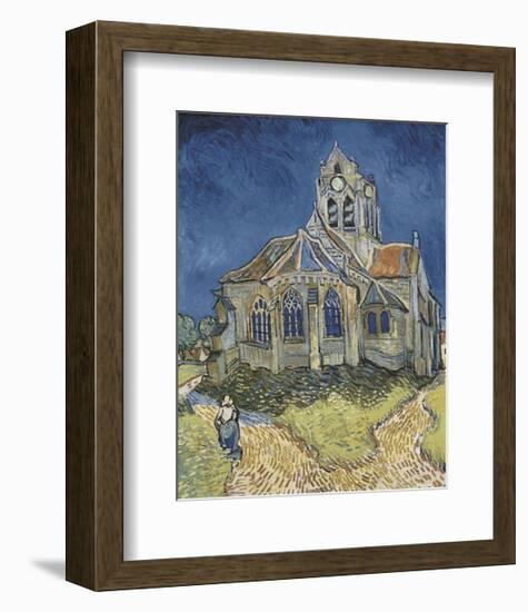 The Church at Auvers-Vincent van Gogh-Framed Giclee Print