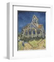 The Church at Auvers-Vincent van Gogh-Framed Giclee Print