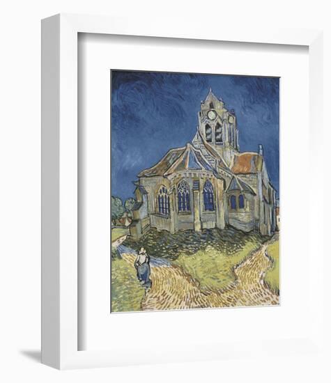 The Church at Auvers-Vincent van Gogh-Framed Giclee Print