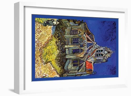 The Church at Auvers-Vincent van Gogh-Framed Art Print