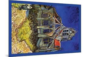 The Church at Auvers-Vincent van Gogh-Mounted Art Print