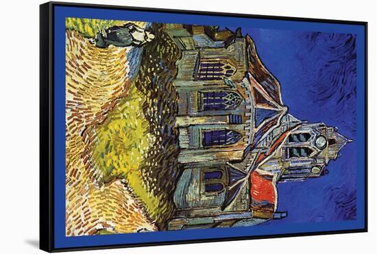 The Church at Auvers-Vincent van Gogh-Framed Stretched Canvas