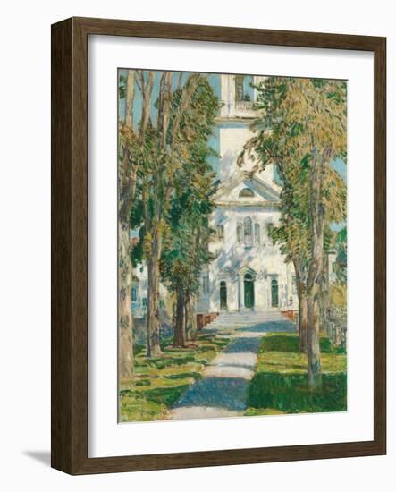 The Church at Gloucester, 1918-Childe Hassam-Framed Giclee Print