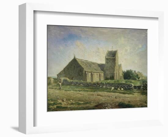 The Church at Gréville, 1871/1874-Jean-François Millet-Framed Giclee Print